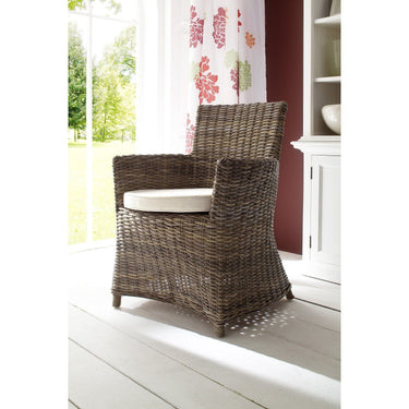 NovaSolo Wickerworks CR27 Bishop Dining Chair with cushion (2 units / ship unit) Chair NovaSolo